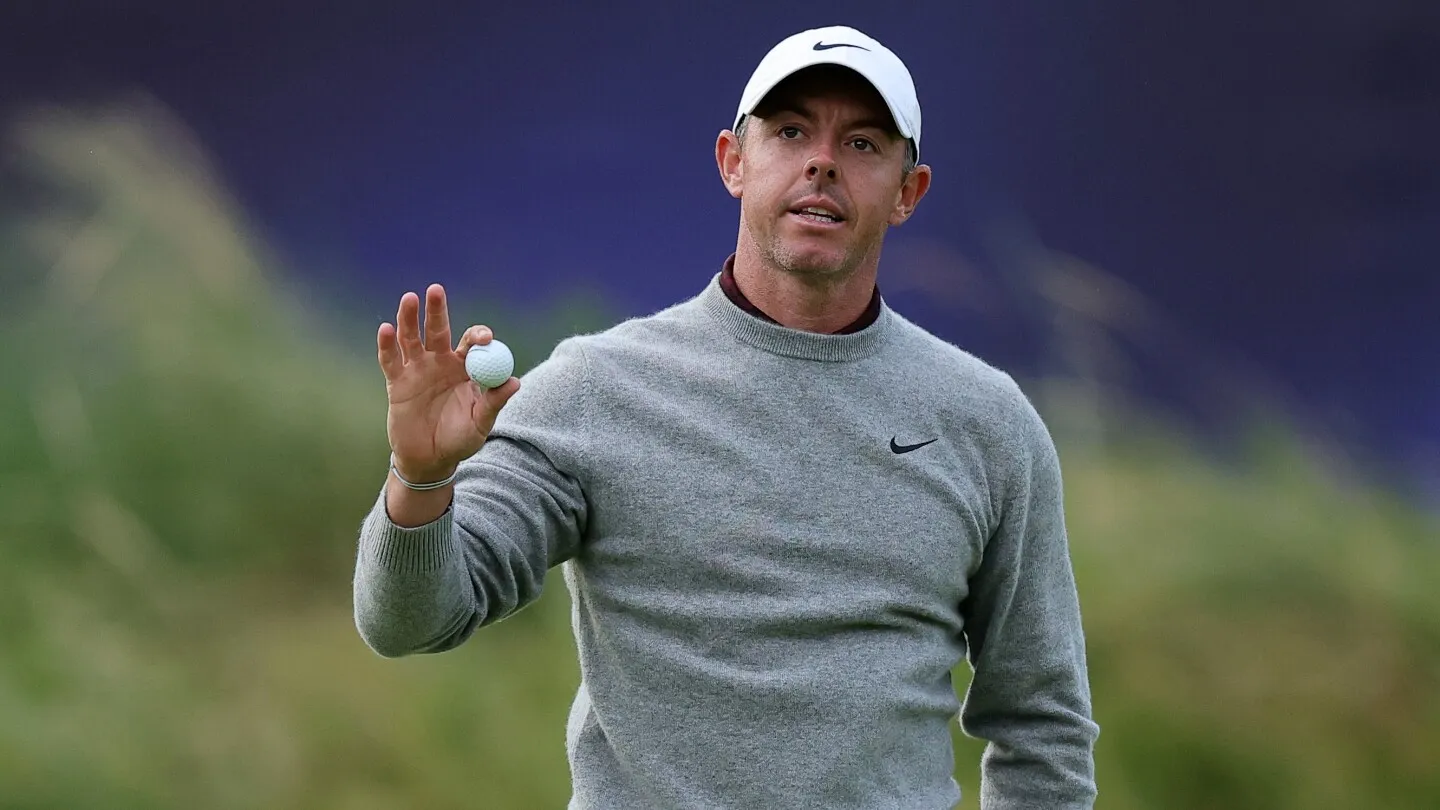 Rory McIlroy Kesulitan Tee Tetapi Sembilan Pukulan Lebih Baik dari Putaran Pertama di Open 2019